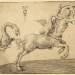 A centaur pursued by flying dragons, one fastened on his back, the other pursuing him